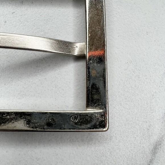 Silver Tone Simple Basic Belt Buckle - Picture 7 of 9